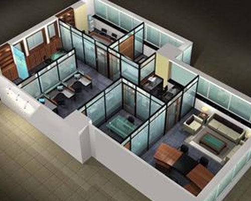 85款办公室整体鸟瞰图