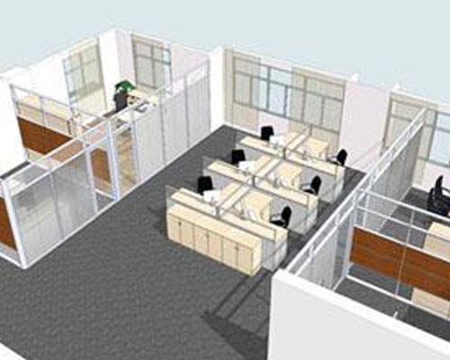 85款双层玻璃隔断